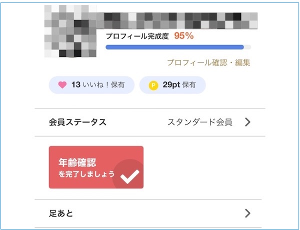 年齢確認を完了させると、メッセージの交換が可能になります。